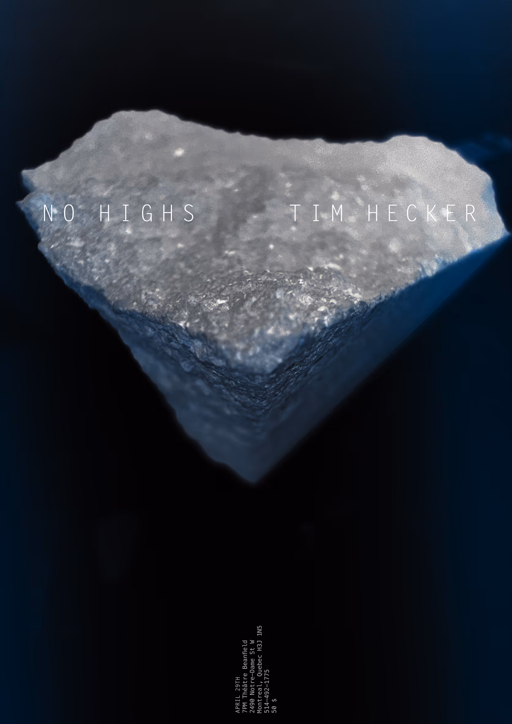 dark rock poster- tim hecker
