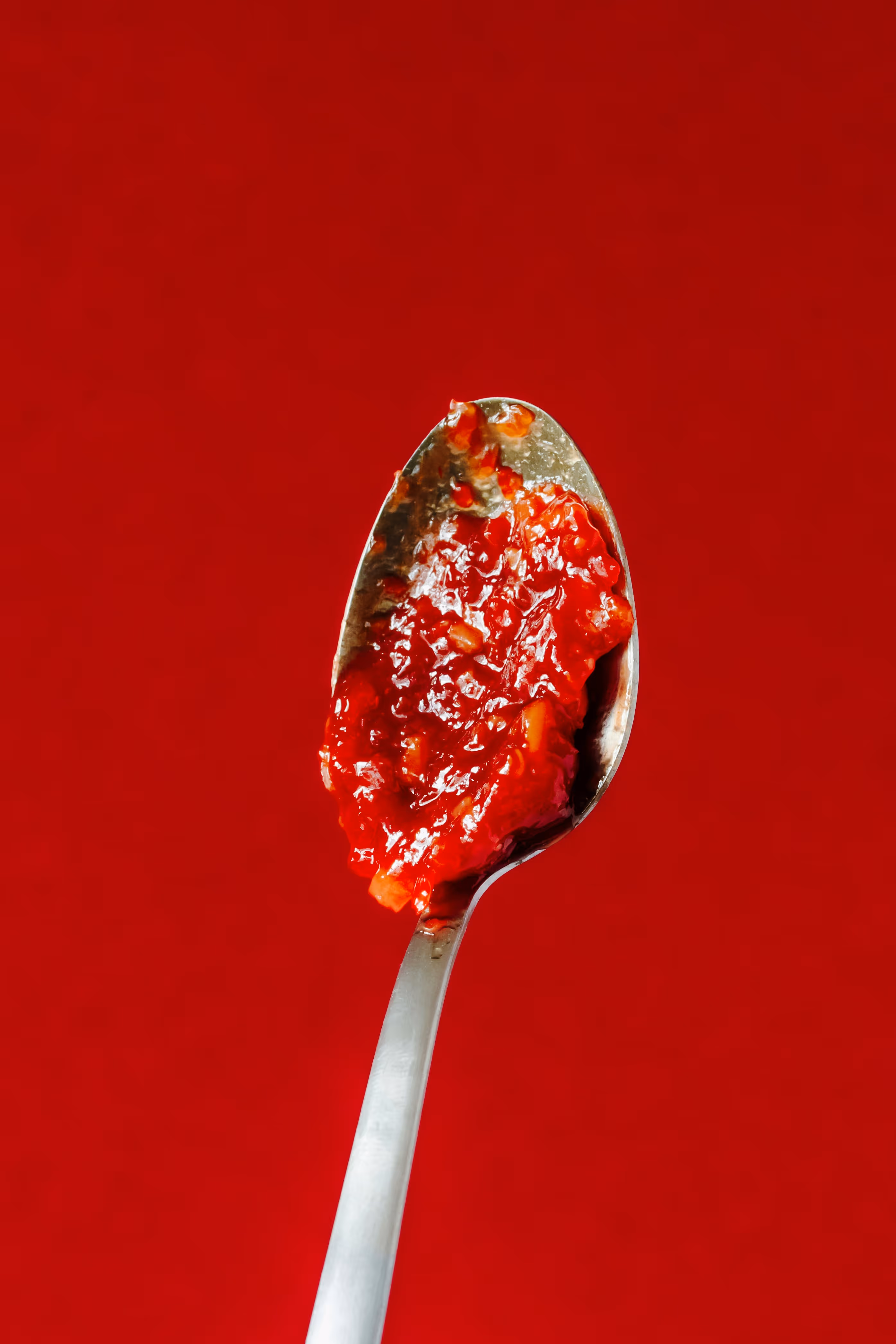 sauce on a spoon